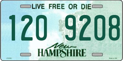 NH license plate 1209208