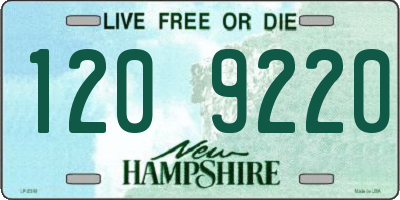 NH license plate 1209220
