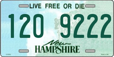 NH license plate 1209222