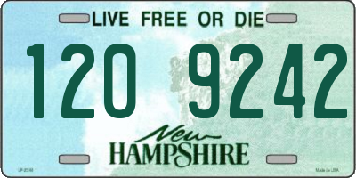 NH license plate 1209242