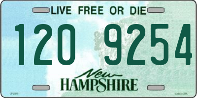 NH license plate 1209254