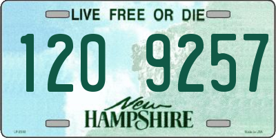 NH license plate 1209257