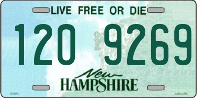 NH license plate 1209269