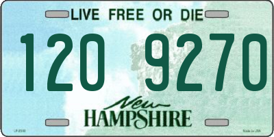 NH license plate 1209270