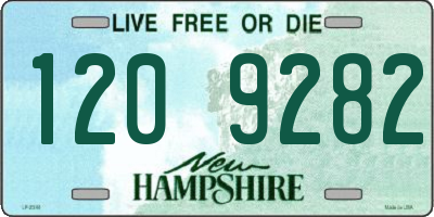 NH license plate 1209282