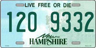NH license plate 1209332