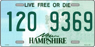 NH license plate 1209369