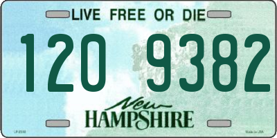 NH license plate 1209382