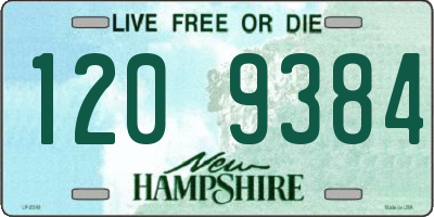NH license plate 1209384