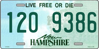 NH license plate 1209386
