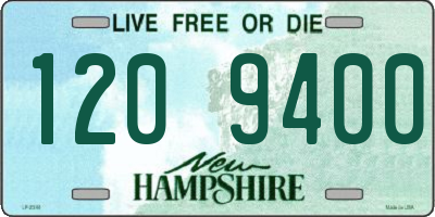NH license plate 1209400
