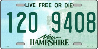 NH license plate 1209408