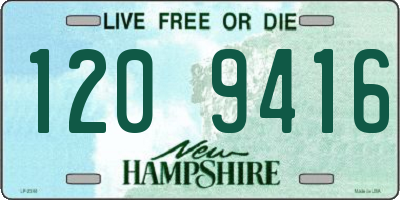 NH license plate 1209416