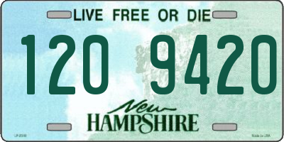 NH license plate 1209420