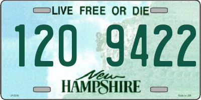 NH license plate 1209422