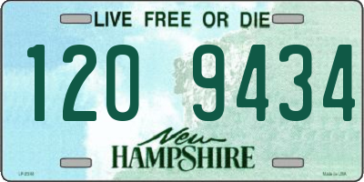 NH license plate 1209434
