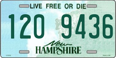NH license plate 1209436