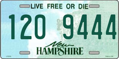 NH license plate 1209444