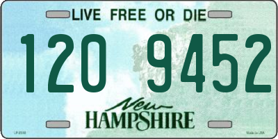 NH license plate 1209452