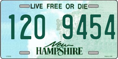 NH license plate 1209454