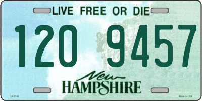 NH license plate 1209457