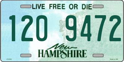 NH license plate 1209472