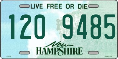 NH license plate 1209485