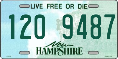 NH license plate 1209487