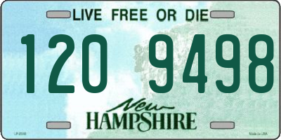 NH license plate 1209498