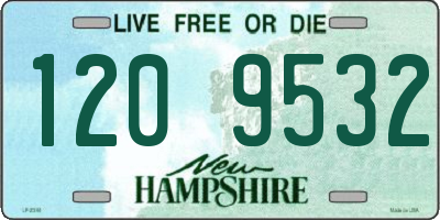 NH license plate 1209532