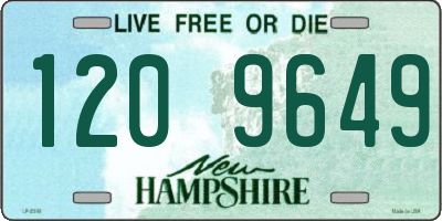 NH license plate 1209649