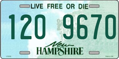 NH license plate 1209670