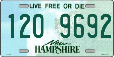NH license plate 1209692