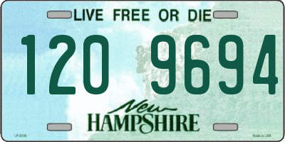NH license plate 1209694