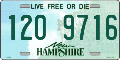 NH license plate 1209716