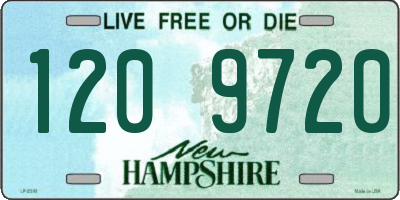 NH license plate 1209720
