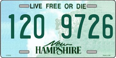 NH license plate 1209726