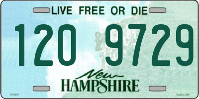 NH license plate 1209729