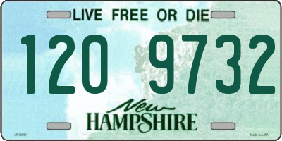 NH license plate 1209732