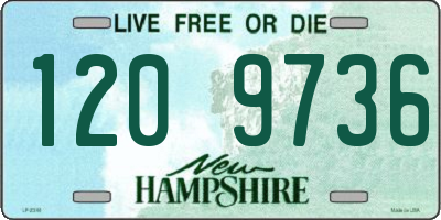 NH license plate 1209736