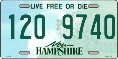 NH license plate 1209740