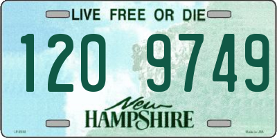 NH license plate 1209749