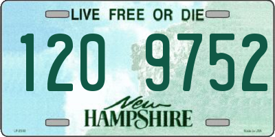 NH license plate 1209752
