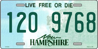 NH license plate 1209768