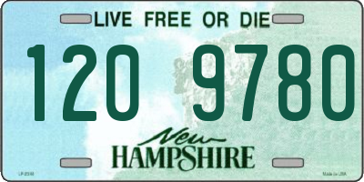 NH license plate 1209780