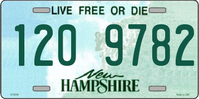 NH license plate 1209782