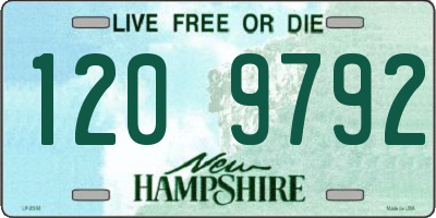 NH license plate 1209792