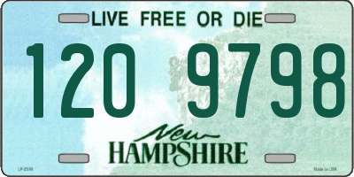NH license plate 1209798