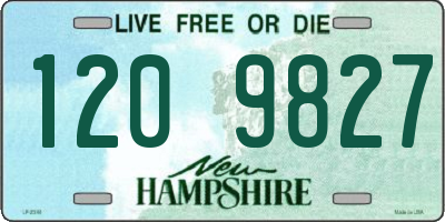 NH license plate 1209827