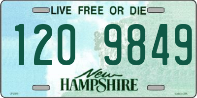 NH license plate 1209849